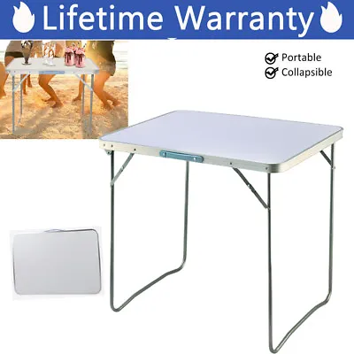 80CM Folding Table Trestle Camping Party Picnic BBQ Stall Garden Indoor Outdoor • £19.70