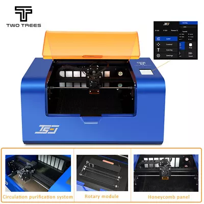 Twotrees Laser Engraving Machine Cutting Engraver Machine TS3 10W App Offline • £989.99