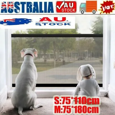 Retractable Dog Pet Mesh Gate Pets Barrier Baby Kid Safety Fence Outdoor Guard • $10.69