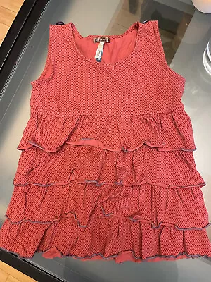 Matilda Jane Garnet Red Lizzy Sleeveless Top Shirt You & Me Size 8 Girl EUC • $14