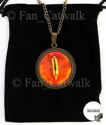 EYE OF SAURON Necklace LOTR Hobbit Lord Of The Rings Great Eye Mirkwood  • £9.99