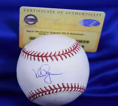 Mark McGwire Steiner MLB COA Autograph Major League Signed Baseball • $132