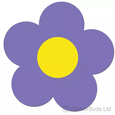 36 LILAC DAISY FLOWER STICKERS DECALS For Car | Wall | Home • £5.25