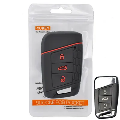 $5.36 • Buy XUKEY Silicone Key Fob Case Cover For VW PASSAT , For Skoda Kodiaq Superb Remote