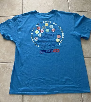 Disney Epcot 40th Anniversary Years Of Imagination Figment Shirt Men’s L • $21