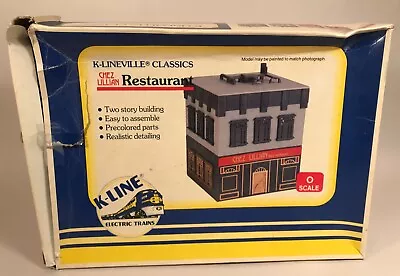 K-Lineville Classics Chez Lillian Restaurant Train Diorama O Gauge • $10