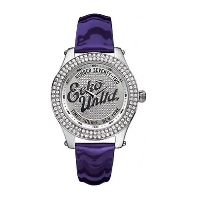 Women's Watch Marc Ecko E10038M3 Case 39 MM Crystals Bright Silver Purple • £141.67