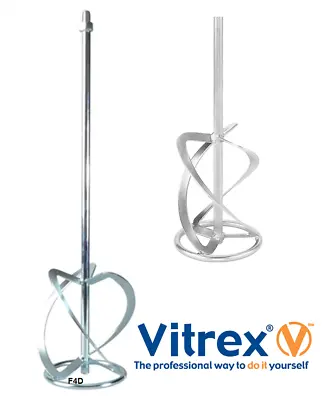 £15.50 • Buy Vitrex Mixadh120 120cm Replacement Plaster Mortar Paint Mixer Mixing Paddle