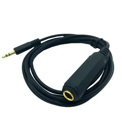 3.5mm 1/8 Male Jack To 6.35mm 1/4 Female Stereo Mic Audio Extension Cable 1.5m  • £7.95