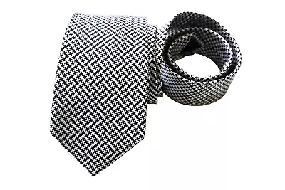 CHARLES TYRWHITT MEN'S TIE IVORY/HOUNDSTOOTH Width: 3.25  Length: 58  • $21.98