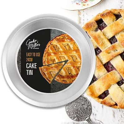 £6.33 • Buy Non-Stick Round Baking Tin Sponge Cake Flan Tart Cookie Pie Kitchen Oven Tray