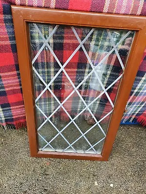 Solid Wood Leaded Window Frame • £20