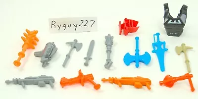 MOTU Weapons Lot Masters Of The Universe Accessories He-Man Guns Parts • $30