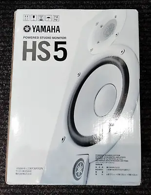 Yamaha Hs5 Powered Studio Monitor Speaker System  White  - Brand New Boxed! • £149.95