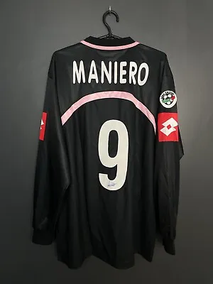 Palermo 2002/2003 Match Worn Away Football Long Sleeve #9 Maniero Signed Shirt • $299.99