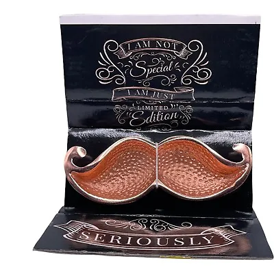 Mens Jewelry Ring Trinket Copper ￼mustache Dish Bed Side Jewelry Holder￼ • $17