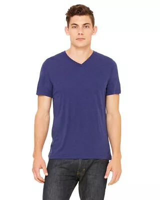 Bella + Canvas 3415C Unisex Short Sleeve Pre-Shrunk Triblend V-Neck T-Shirt • $12.91