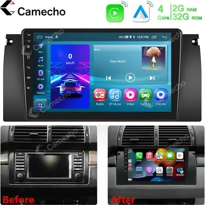 For BMW E38 E39 E53 X5 9  Carplay GPS FM Navigation Android 11 Car Stereo Radio • $139.99