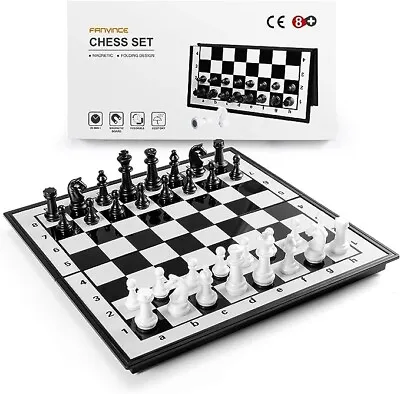 Fanvince Magnetic Folding Chess Board W/ Instructions Great For Adults And Kids • $13