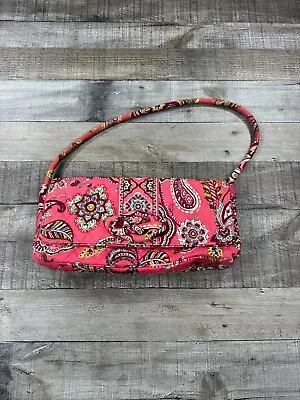 Vera Bradley Call Me Coral Clutch Pink Floral Small Quilted Handbag • $14.95