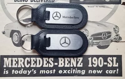 Two Genuine Mercedes-benz Keyring Keychain Keyfob E230 190E E350 S350 Mercedes  • $10.57