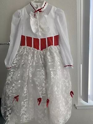 Disney Store Mary Poppins Dress  9/10 Rare Kids Costume Play • $59