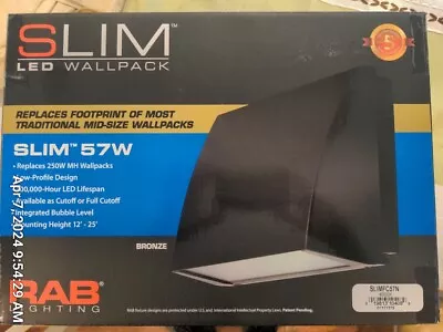 Rab Lighting Slimfc57n Led Slim Wall Pack 57w 4000k 5422-lumens 73-cri 120-277v • $300