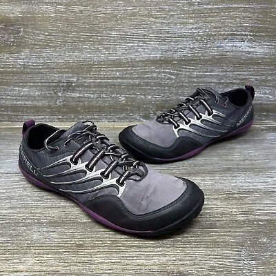 Merrell Lithe Glove Barefoot Trail Running Shoes Black Purple Womens Size 10.5 • $28.99