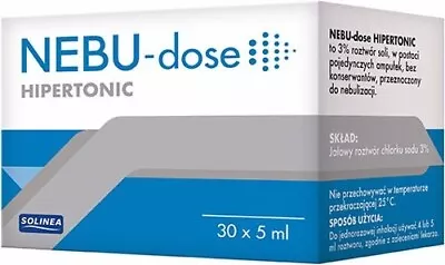 Nebu-Dose Hipertonic 3% Saline Solution 30 Amp. Uk Stock! • £16.99