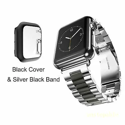 Metal IWatch Strap Band +TPU Case For Apple Watch Series 9 8 7 6 5 4 3 SE 2 49mm • $13.99