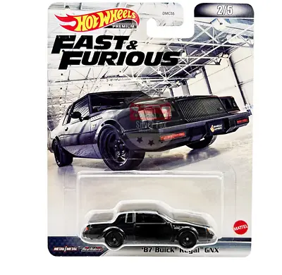 Hot Wheels 1987 Buick Grand National Gnx Fast & Furious Black Real Riders • $13.95