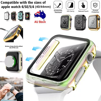 IWatch 40/44mm Glass Screen Protector Cover Case For Apple Watch Series 6/5/4/SE • $9.92