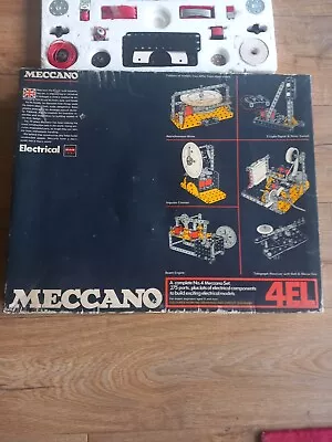 Vintage Large  Electrical  Meccano Set 4 Not  Complete In Original Box  • £21