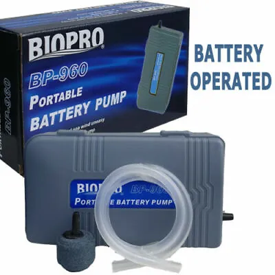 $19.99 • Buy Biopro Bp-960 Aquarium Battery Operated Air Pump Portable Aerator Oxygen Nano Sd