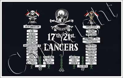 17th 21st Lancers Battle Honours Veterans Magnet • £3.50