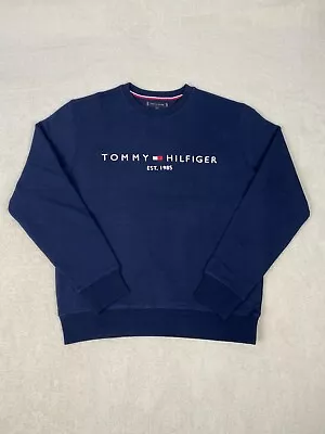 Tommy Hilfiger Embroidered Logo Sweatshirt Jumper 100% Authentic  • $55