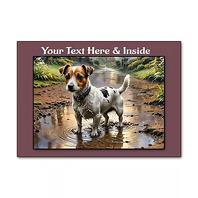 Personalised Jack Russell Birthday Fathers Day Etc Card + Illus Insert - A5 • £3.99