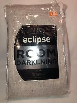 Eclipse Twilight Luna 95” Rod Pocket Room Darkening Window Curtain Panel • $22.95
