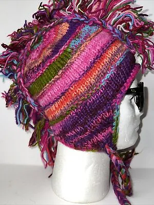 Mohawk Handmade Indian Peruvian Knitting Hat  • $12.50