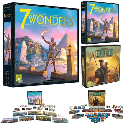 7 Seven Wonders Board Game  3-7 Players Aged 10+ Party Family Game New In Box • $76.98