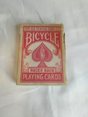 Vintage BICYCLE 808 Racer Back Playing Cards - Red W/TAX STAMP RARE • $53.98