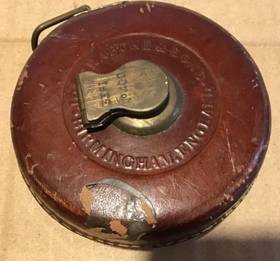£3.99 • Buy John Rabone 33ft Leather Clad Measuring Tape No 400.