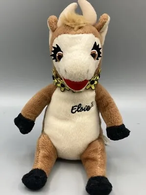 Elsie The Cow Borden Milk Cow 2004 Advertisement Plush Sitting Dairy Farmers 7” • $7