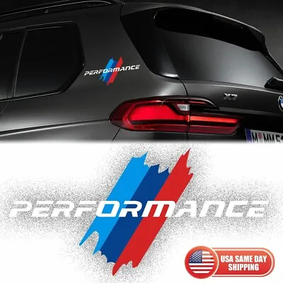 $9.99 • Buy BMW M Performance Sport Car Door Bumper Windows Decorate 3D Sticker Decal White