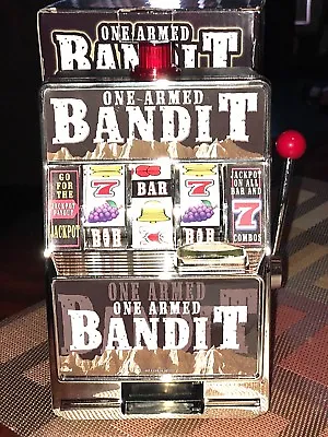 $45 • Buy   Slot  Bank Machine [batteries Operated}  One Armed Bandit 