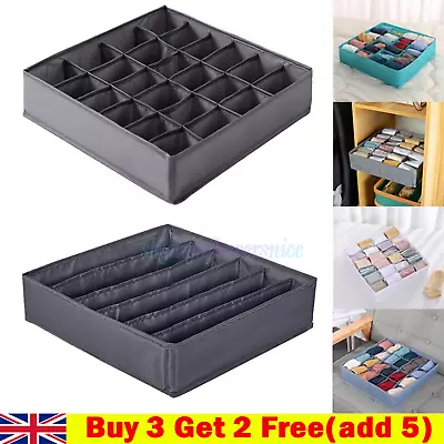 Drawer Organiser Neat Tidy Storage Box Wardrobe Divide Organizer Socks UK • £1.89