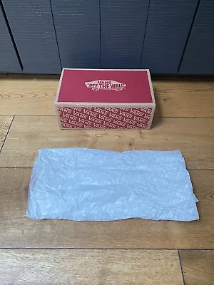 Vans Rowley Classic (Gt Sidestripe) True Whit Gift Red Trainers Box Tissue Paper • £3.99