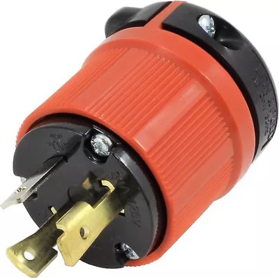 30A 125V NEMA L5-30P 3-Prong Locking Male Plug Assembly By AC WORKS® • $15.59