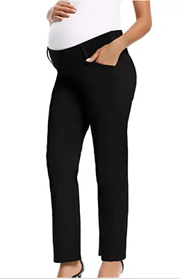 Foucome Women's Maternity Pants Relaxed Fit Straight Leg Casual Pants • $18.94