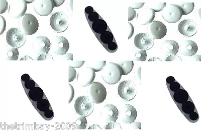 Plastic Fabric Self Cover Buttons 11mm 15mm 19mm 22mm 29mm Free UK Postage • £3.99